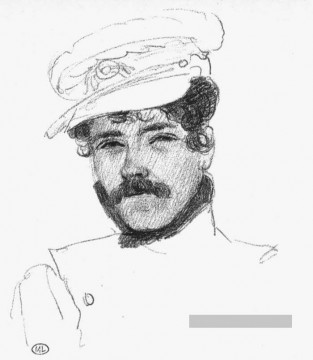 Eugène Delacroix œuvres - Autoportrait au Cap Roman Eugène Delacroix